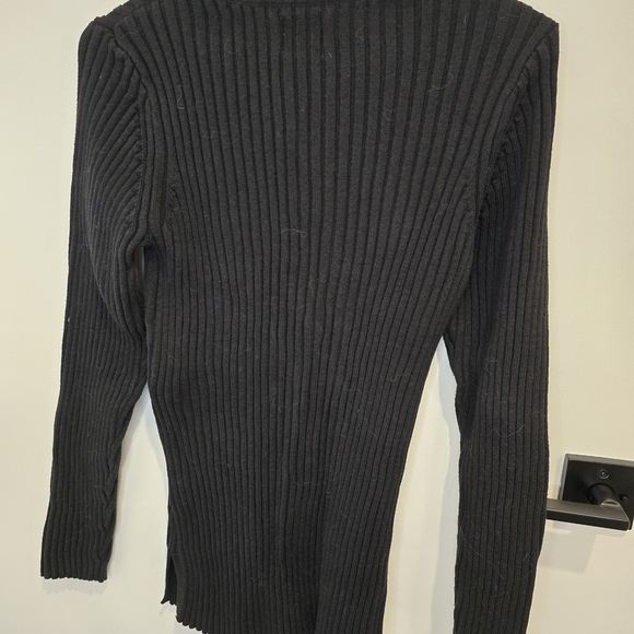 GAP Black Ribbed Knit Leggings - Picture 5 of 6